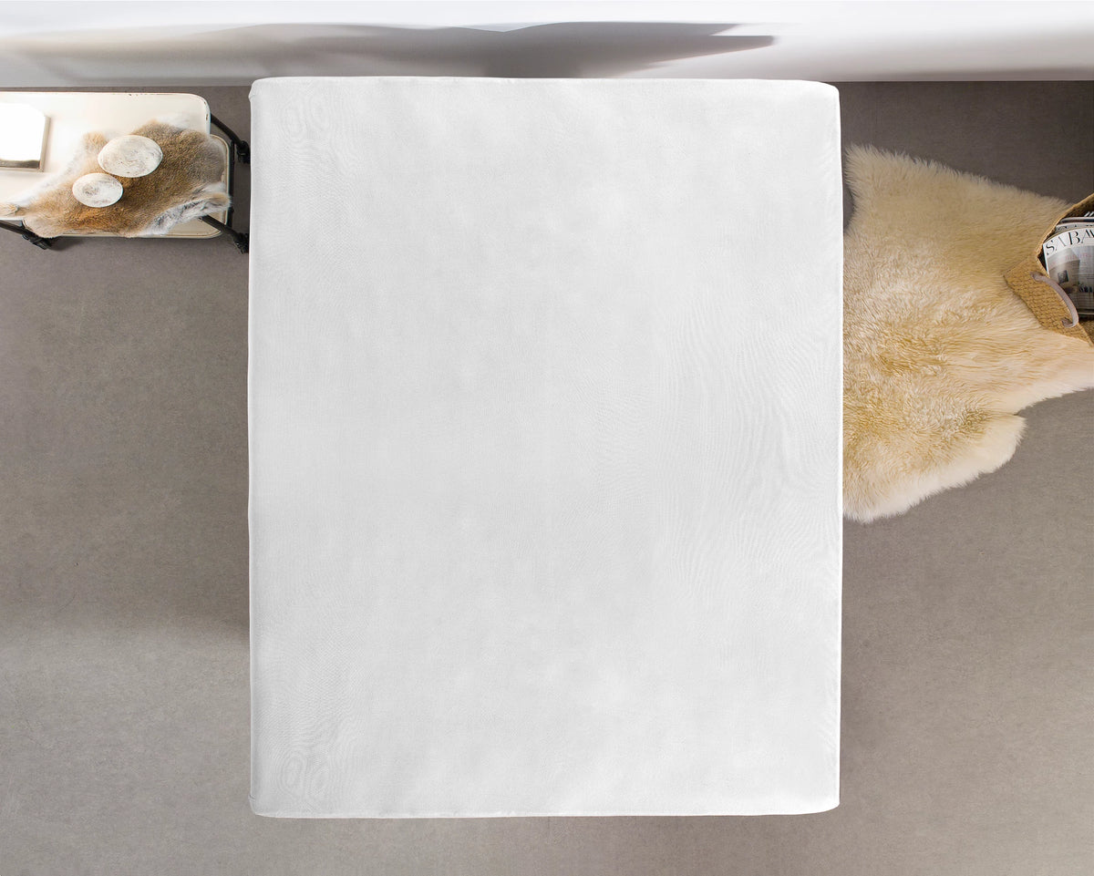 Fitted sheet single - White 