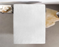 Fitted sheet single - White 