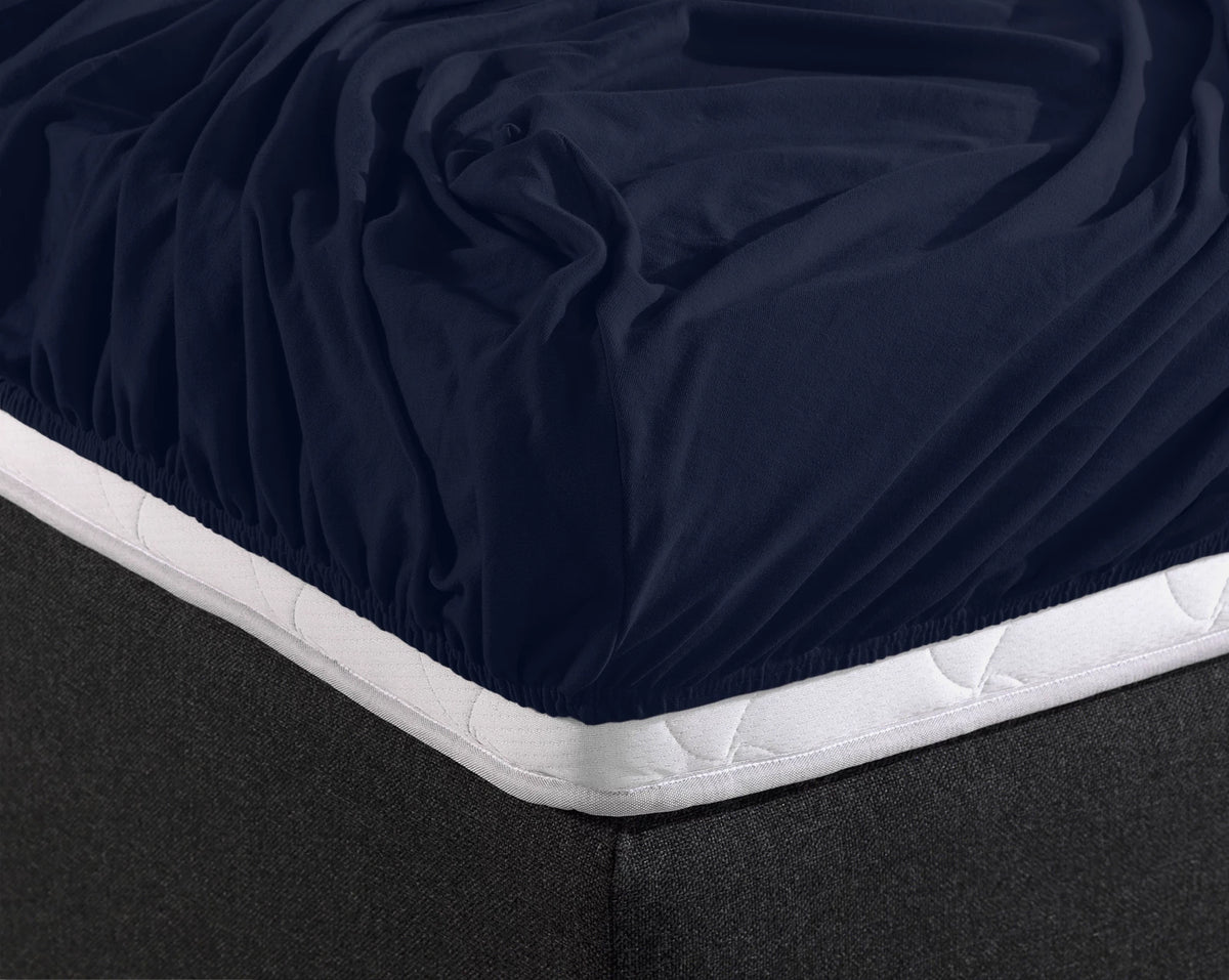 Fitted sheet single - Dark Blue 