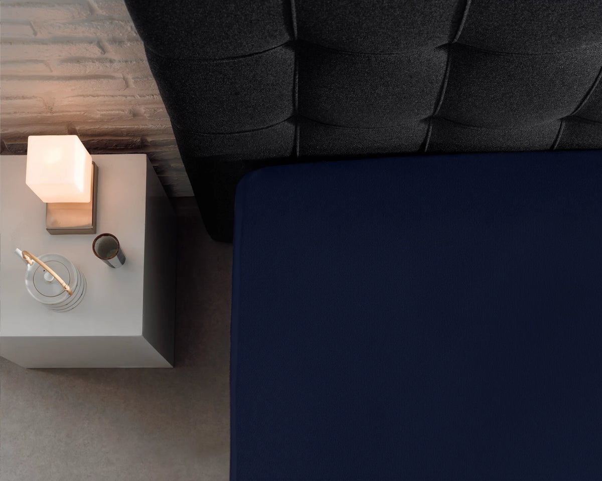 Fitted sheet single - Dark Blue 