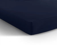 Fitted sheet single - Dark Blue 