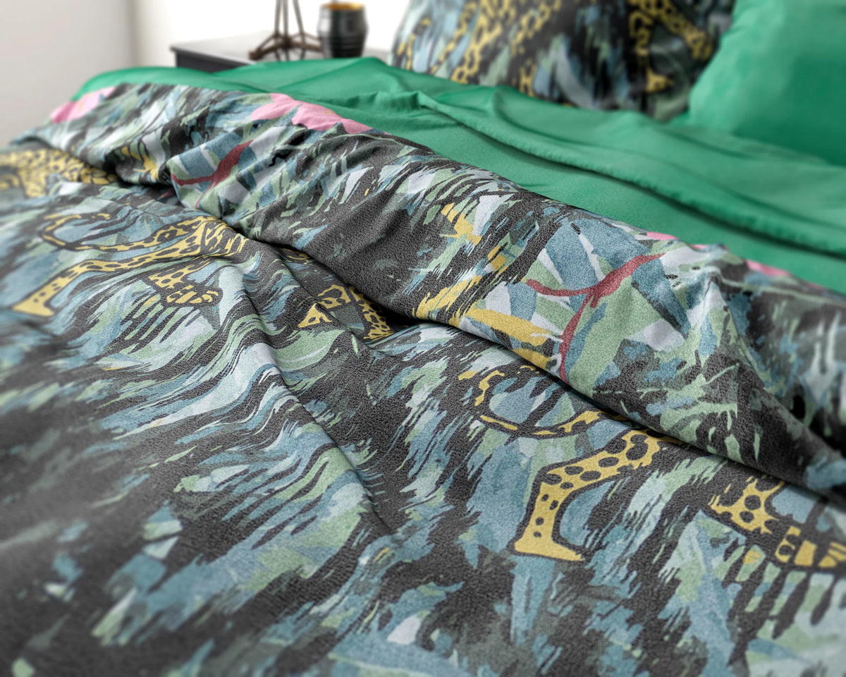 Velvet Botanical forest - Groen