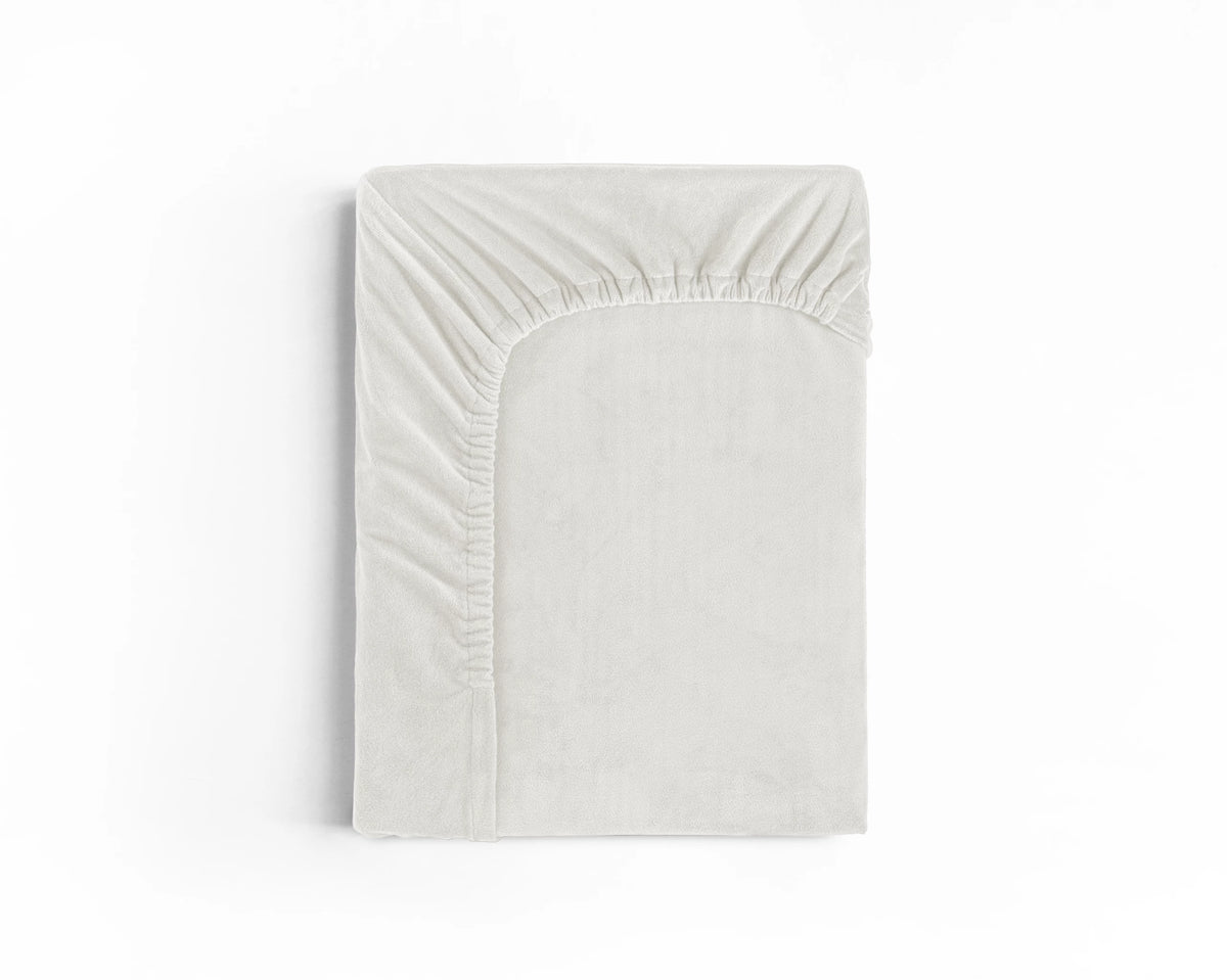 Velvet Fitted Sheet Cream