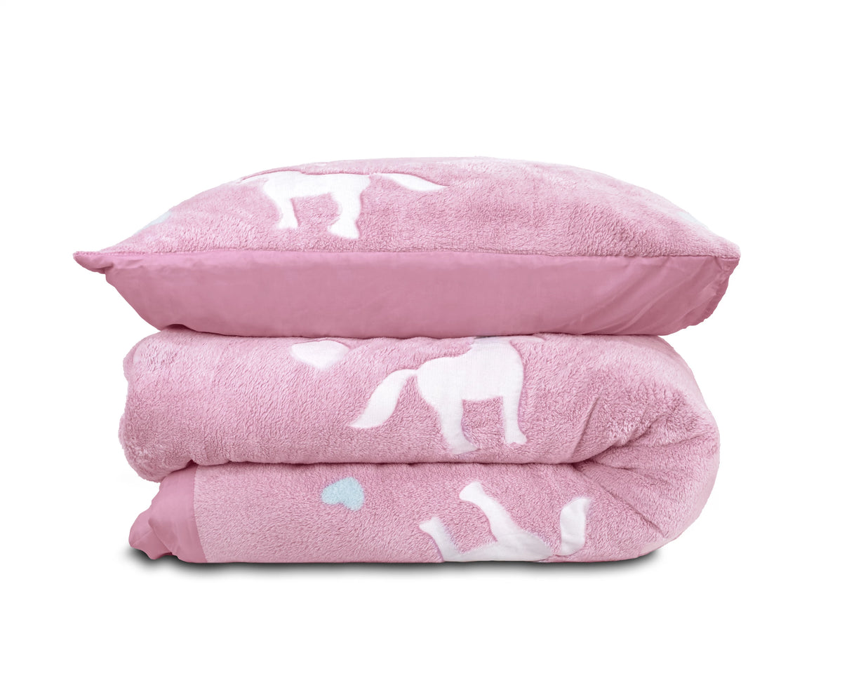 Glow in the dark Pink Unicorn Duvet Cover