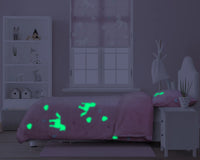 Glow in the dark Pink Unicorn Duvet Cover