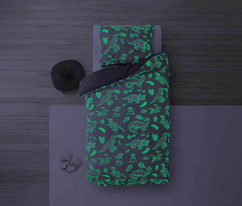 Glow in the dark Dinosaur Duvet Cover