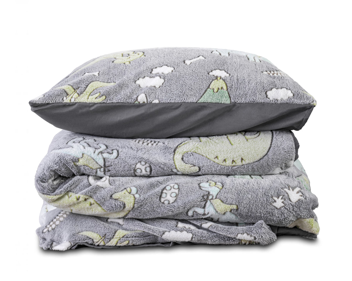 Glow in the dark Dinosaur Duvet Cover