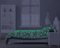 Glow in the dark Dinosaur Duvet Cover