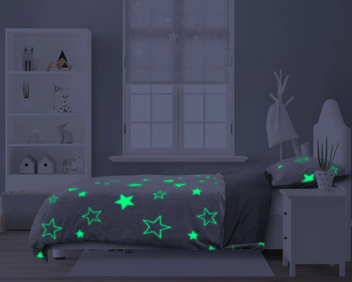 Glow in the dark Stars Duvet Cover