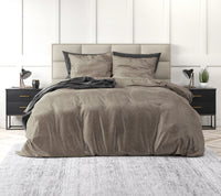 Velvet monogram - Taupe