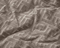 Velvet monogram - Taupe