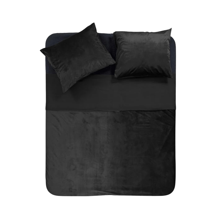 Velvet Duvet Cover Black