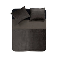 Sammets påslakan Taupe