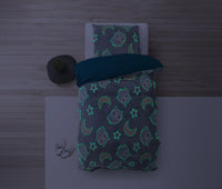 Glow in the dark Night Owl Duvet Cover