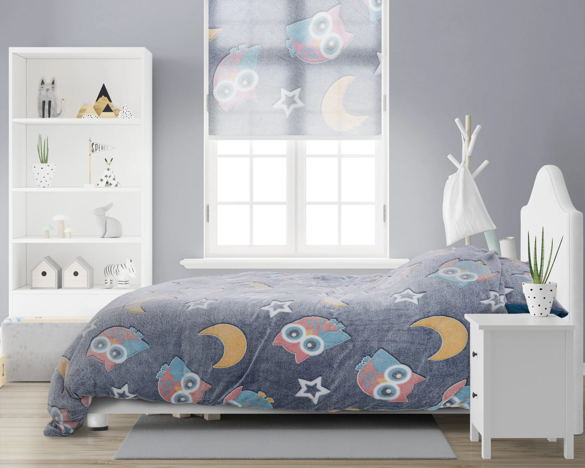 Glow in the dark Night Owl Duvet Cover