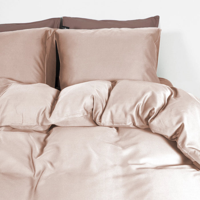 Lyx 100% bambu påslakan - Blush Pink