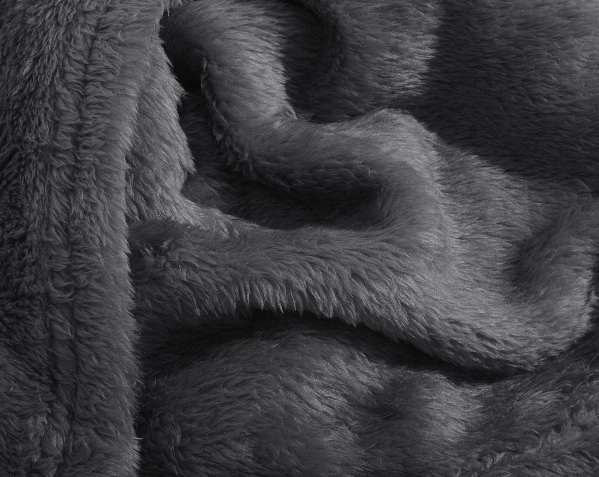 Soft Teddy Blanket Anthracite