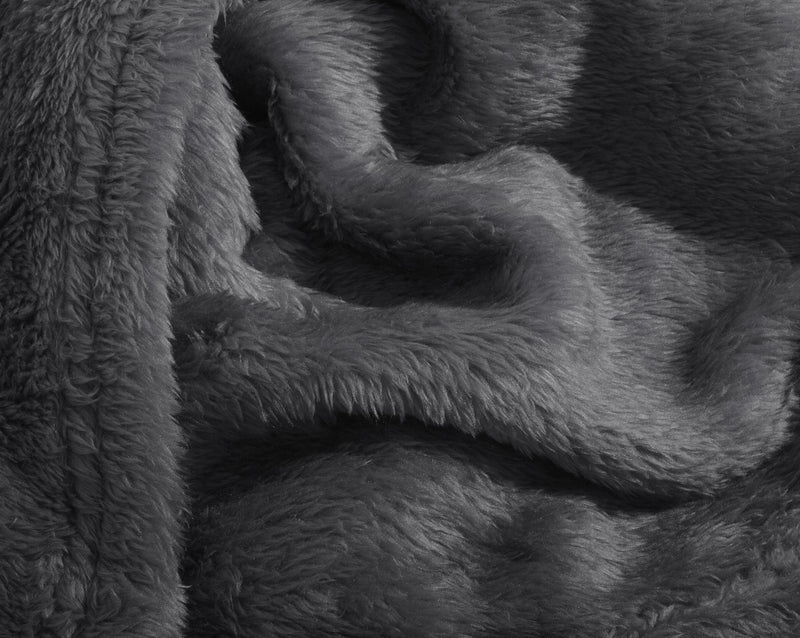 Soft Teddy Blanket Anthracite