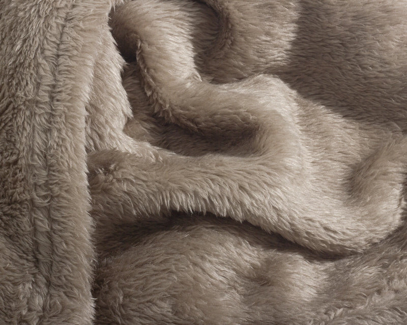 Soft Teddy Blanket Dark Brown