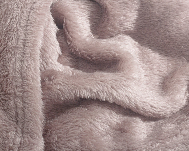 Soft Teddy Blanket Powder Pink