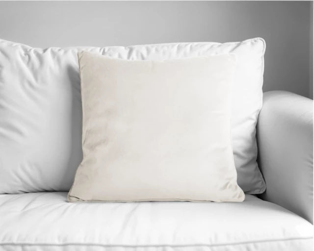 Velvet Cushion Beige