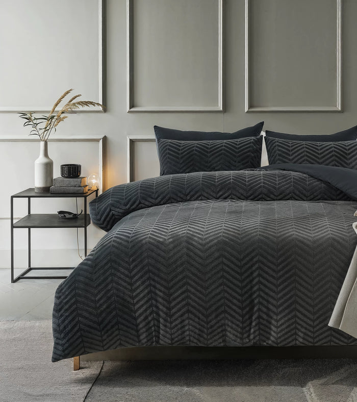 Chevron Teddy - antracit