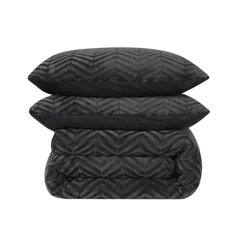 Chevron Teddy - antracit