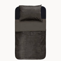 Sammets påslakan Taupe
