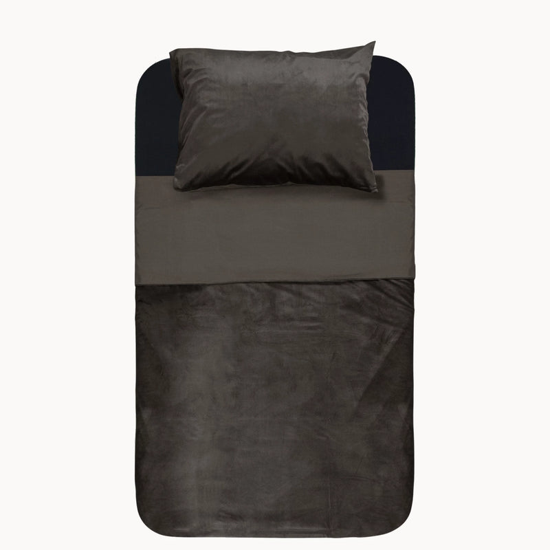 Velvet Duvet Cover Taupe