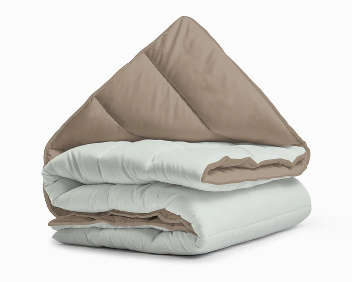 All-in One Lazy duvet - Cream &amp; Brown