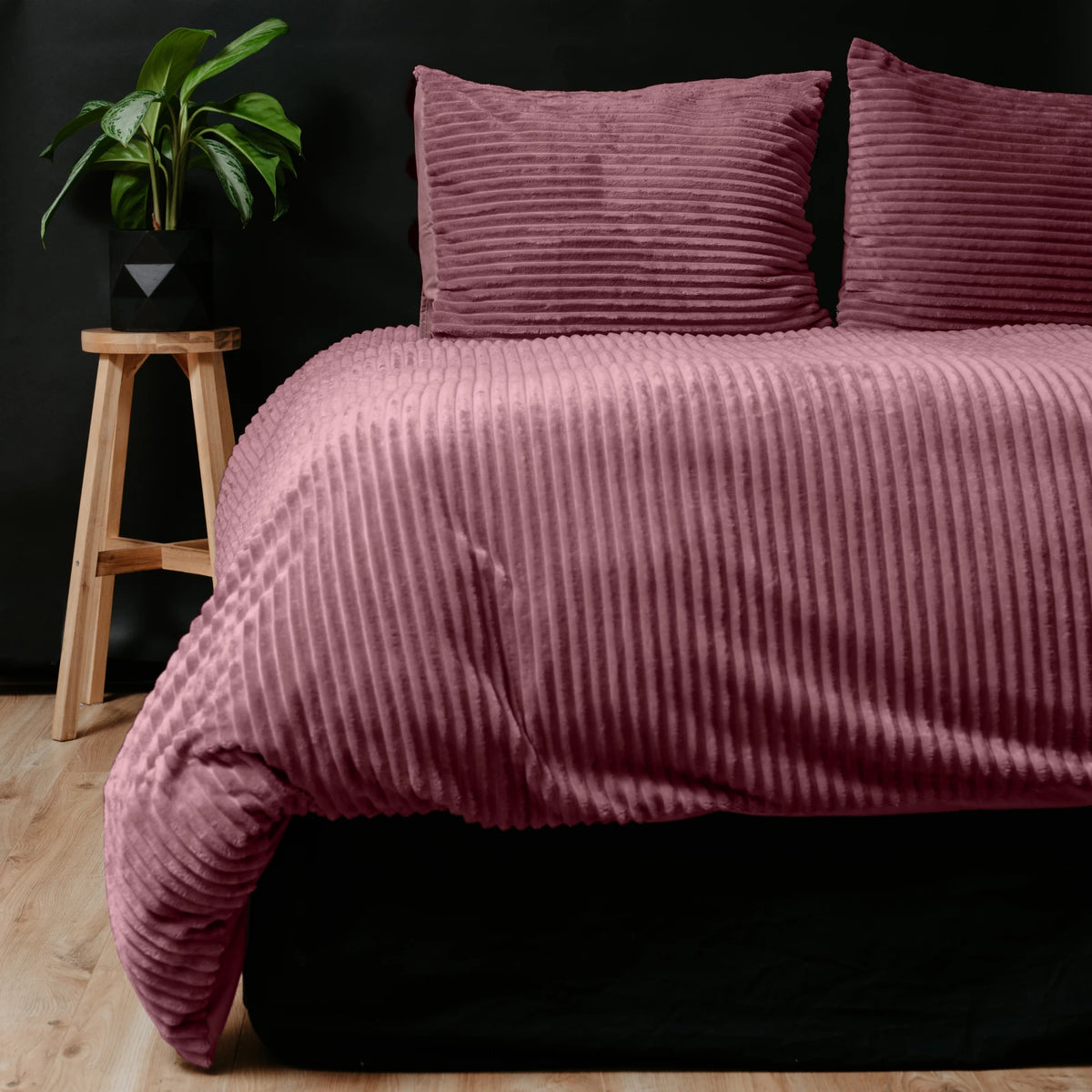 Rib Teddy - Roze