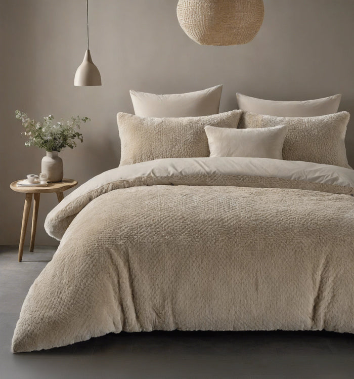 CozyTeddy bedset - Taupe
