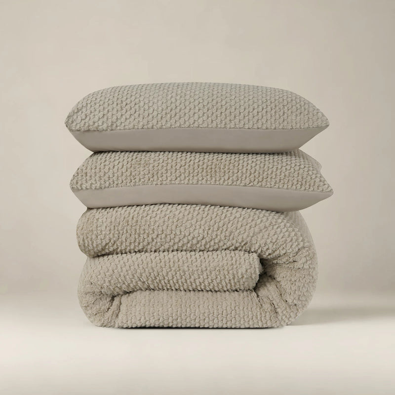 CozyTeddy bedset - Taupe