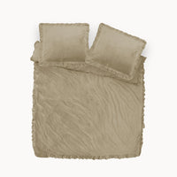 Velvet Ruffles Dekbedovertrek - Iced Coffee